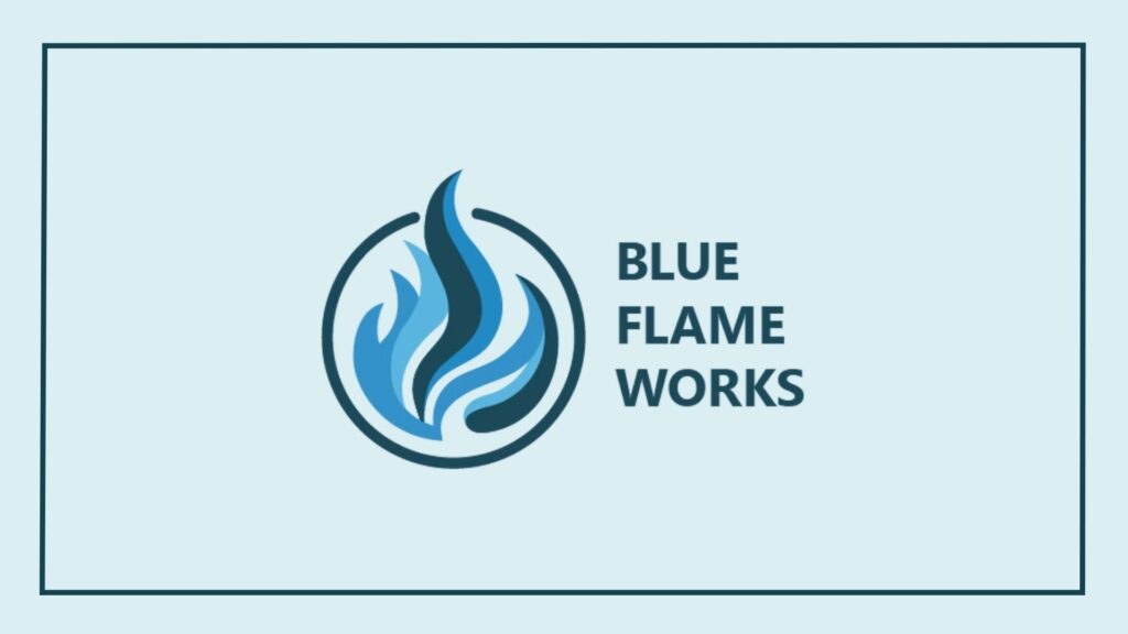 blue flame works logo